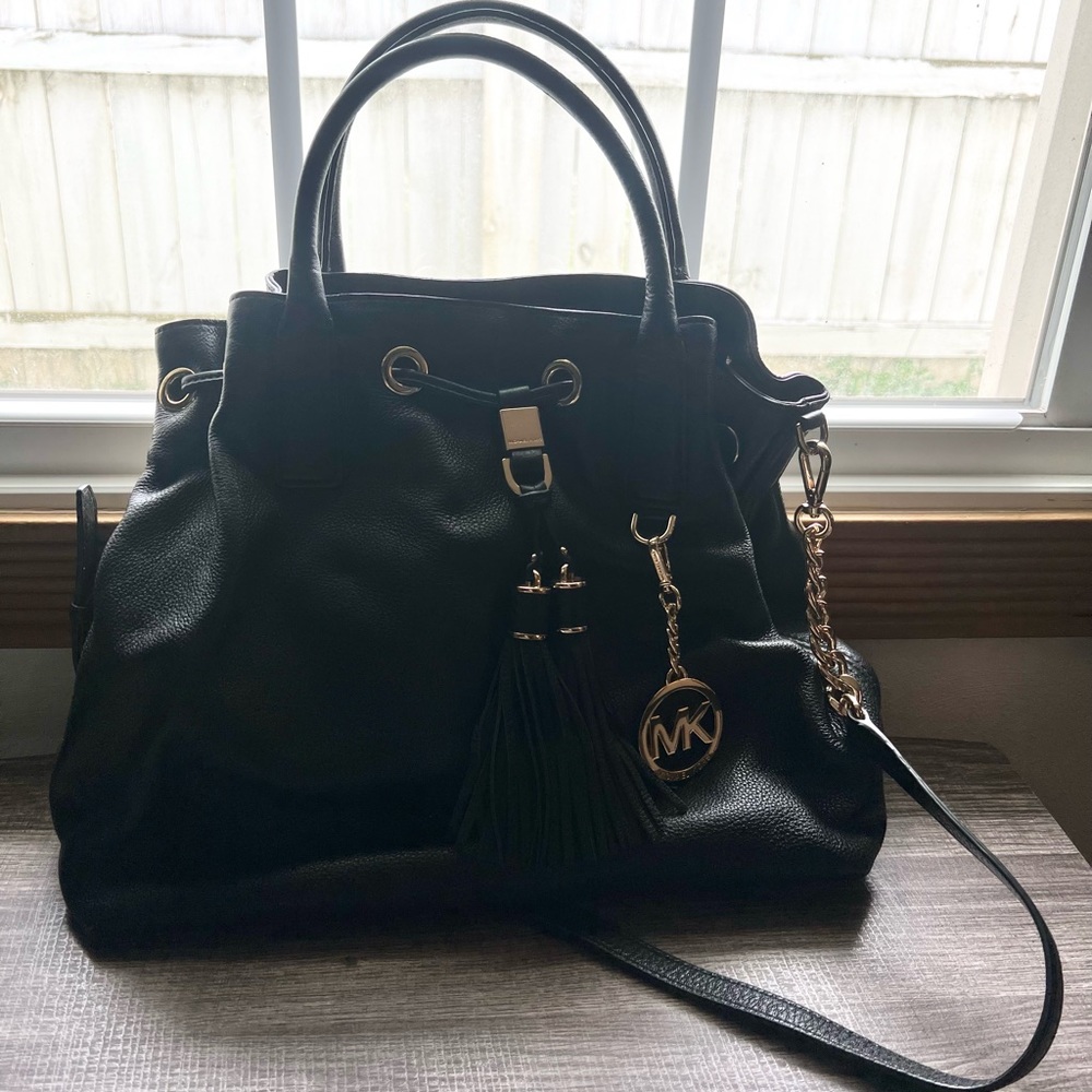 SOLD - Michael Kors Camden Large Drawstring Satchel